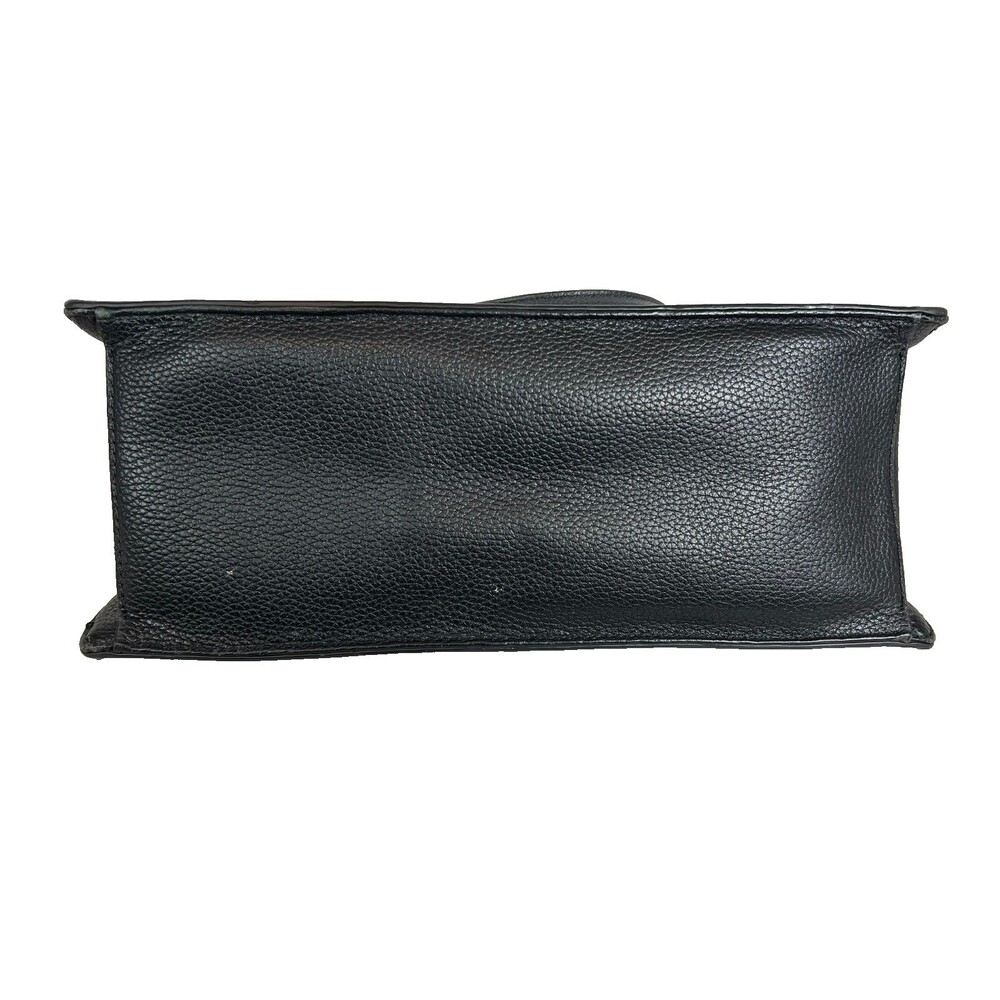 Kate Spade Black Pebble Leather Structured Satchel Bag Purse Handbag - Picture 8 of 15
